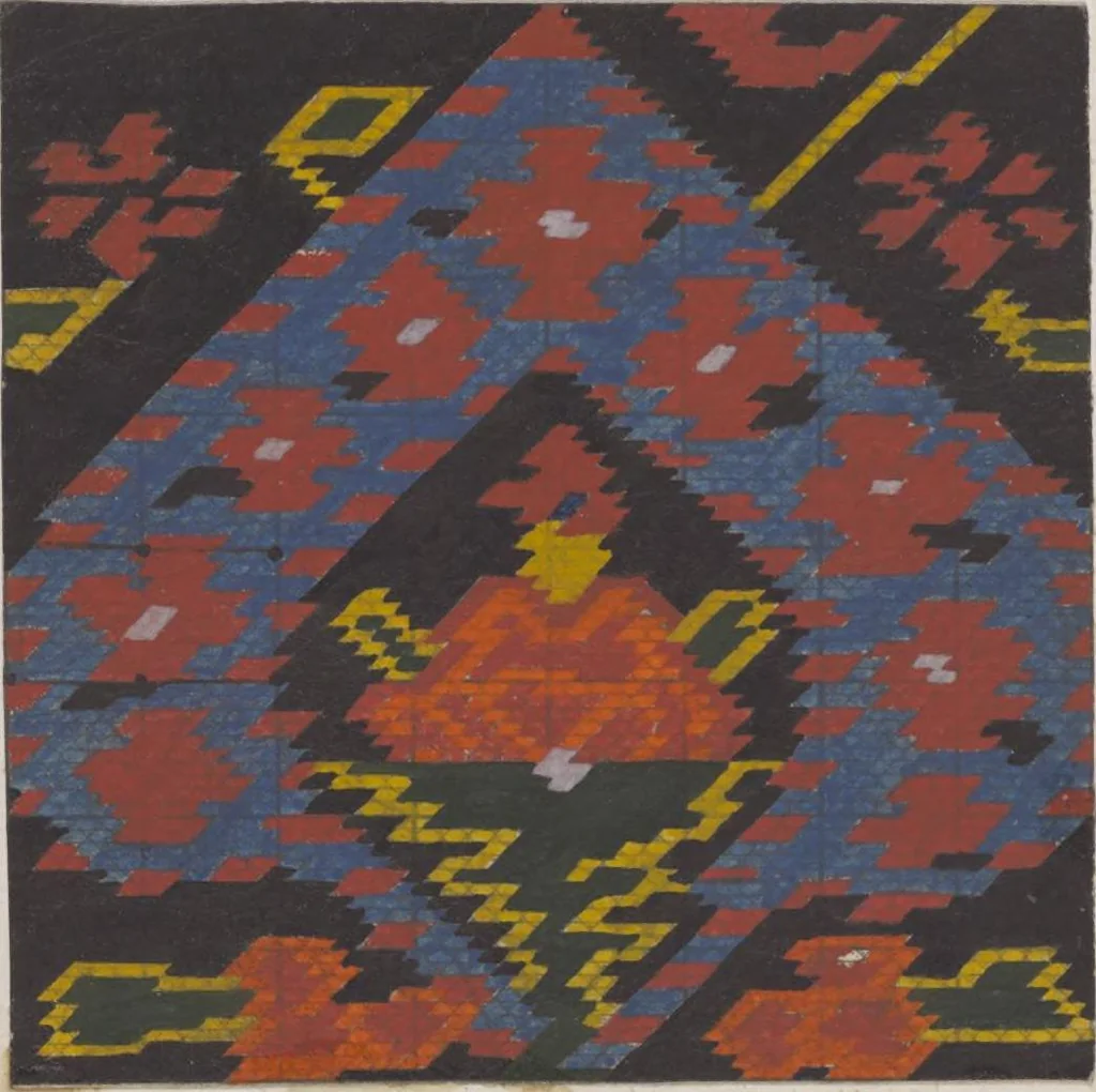 An illustration from Théorie de la fabrication des étoffes de soie, 1841, leaf 385