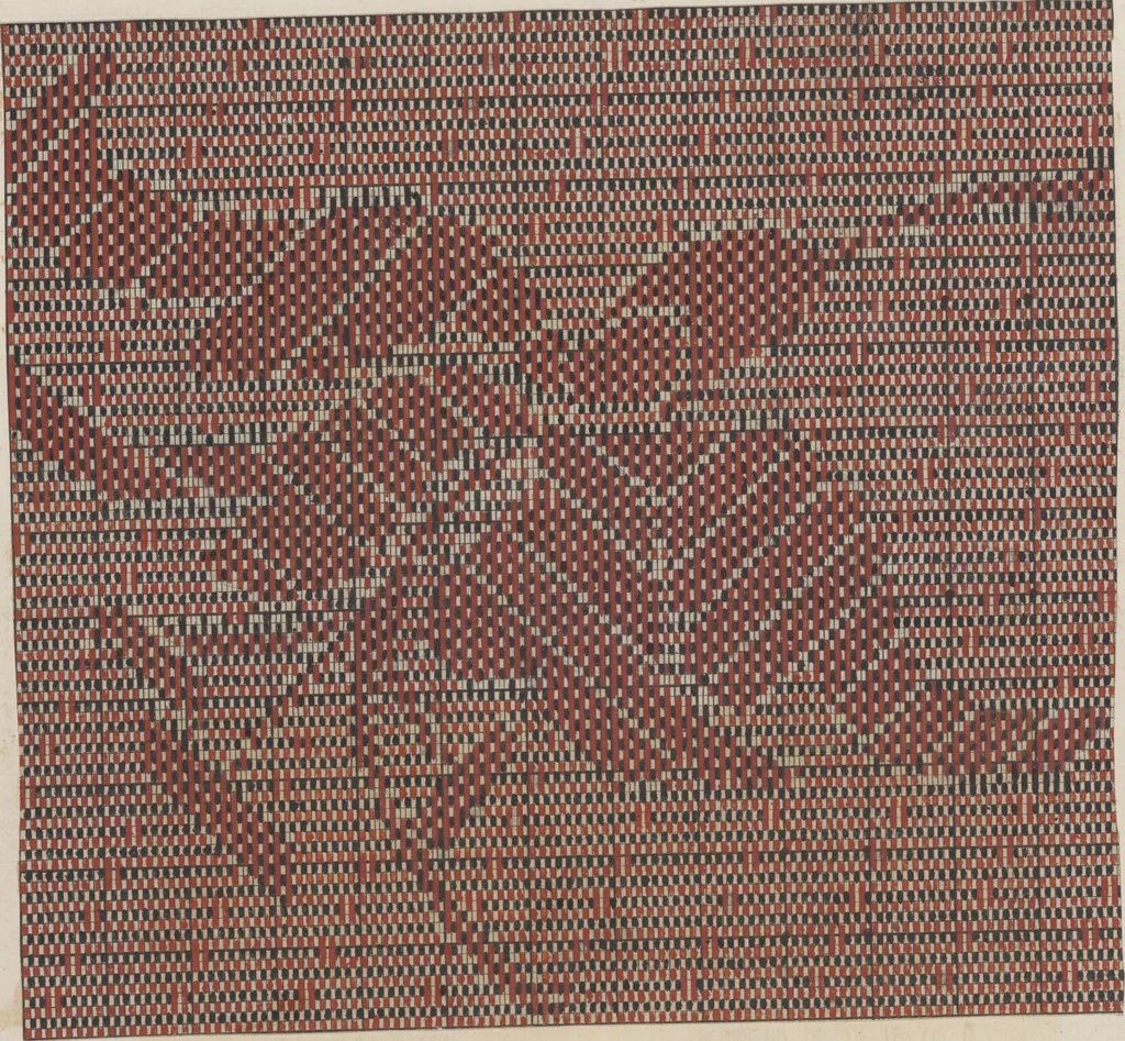 An illustration from Théorie de la fabrication des étoffes de soie, 1841, leaf 411