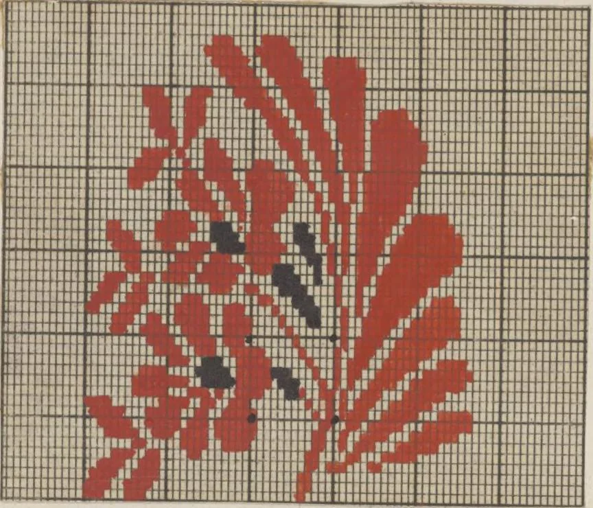 An illustration from Théorie de la fabrication des étoffes de soie, 1841, leaf 446