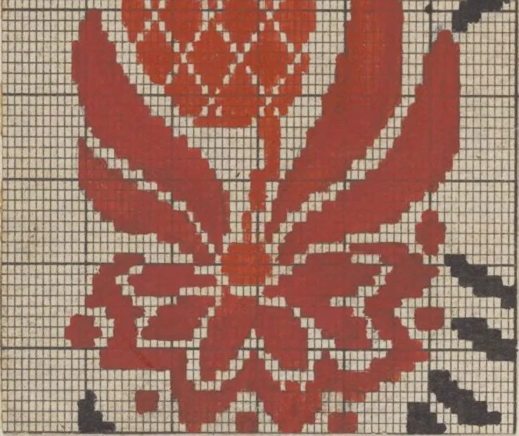 An illustration from Théorie de la fabrication des étoffes de soie, 1841, leaf 448