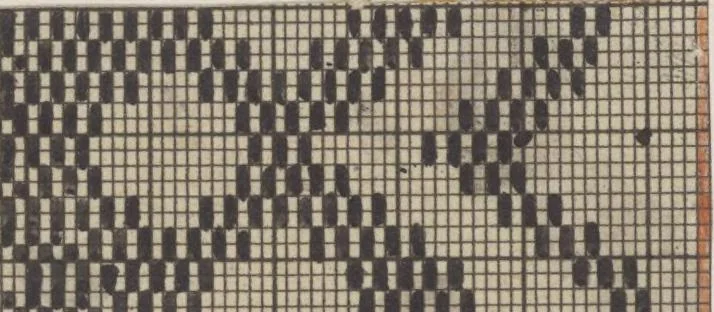 An illustration from Théorie de la fabrication des étoffes de soie, 1841, leaf 453