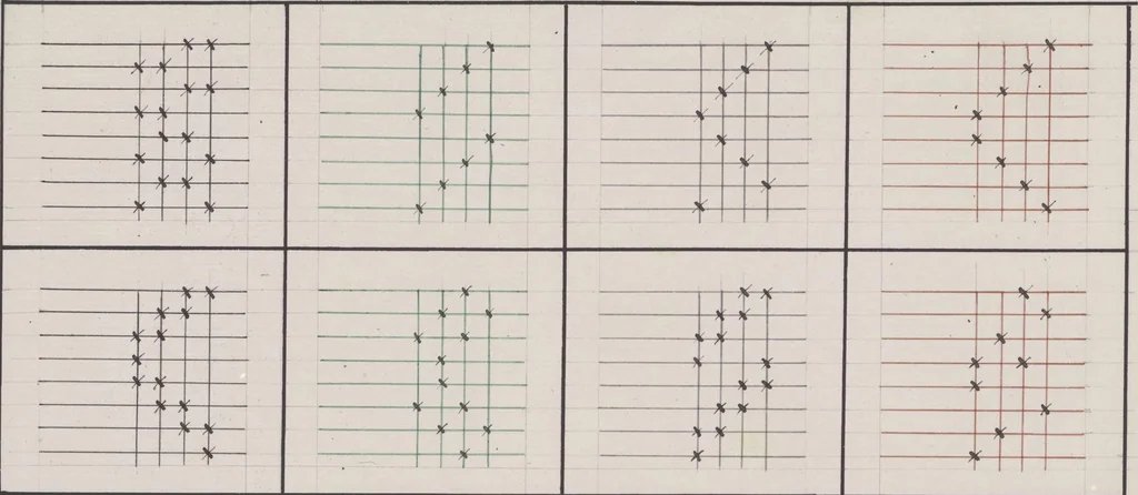 An illustration from Théorie de la fabrication des étoffes de soie, 1841, leaf 84