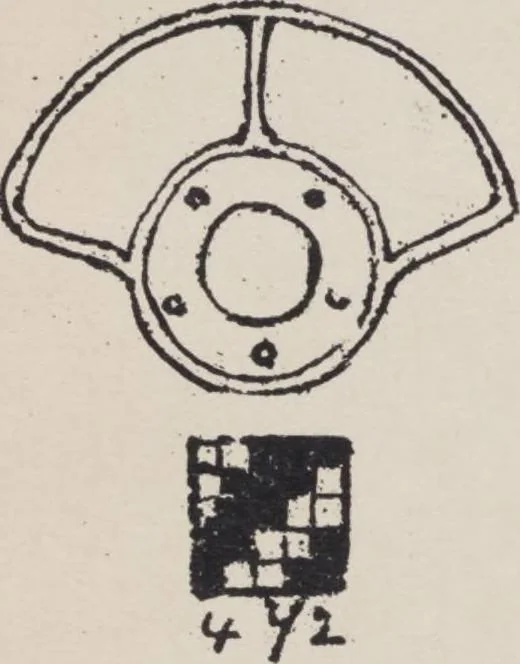 An illustration from First year weaving, 1890, leaf 100