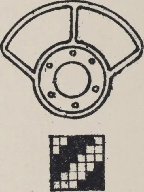 An illustration from First year weaving, 1890, leaf 100