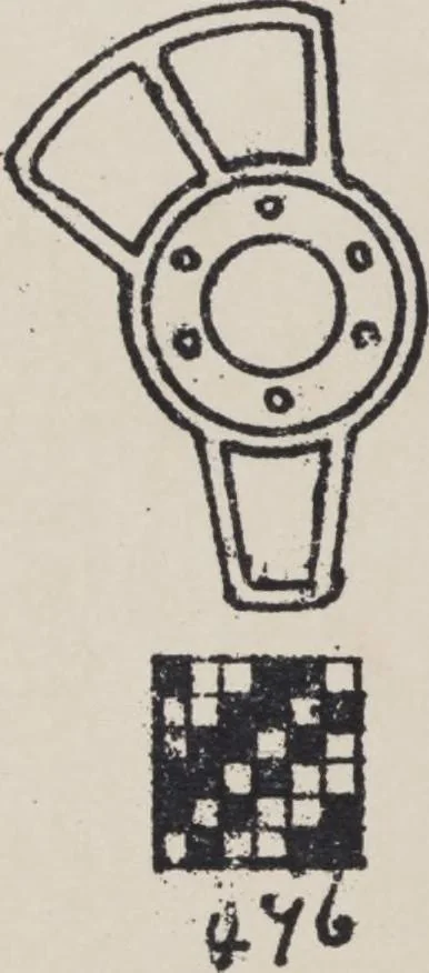 An illustration from First year weaving, 1890, leaf 100