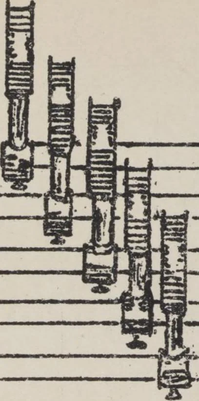 An illustration from First year weaving, 1890, leaf 106
