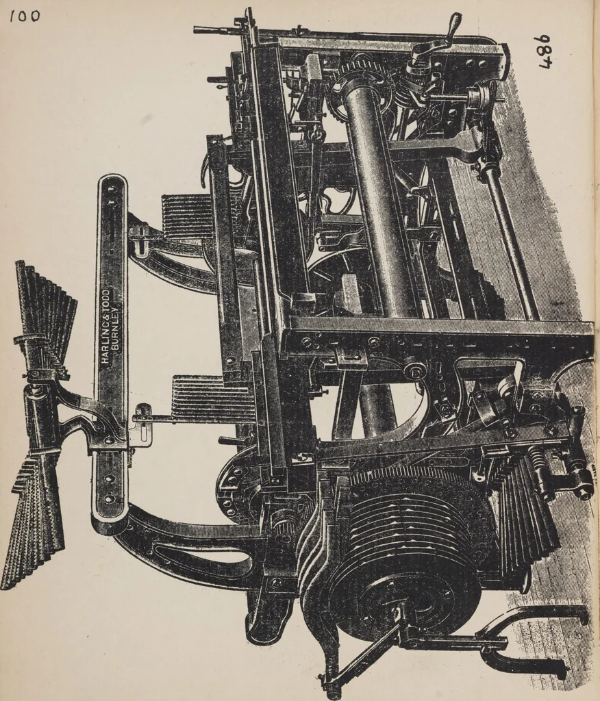 An illustration from First year weaving, 1890, leaf 109