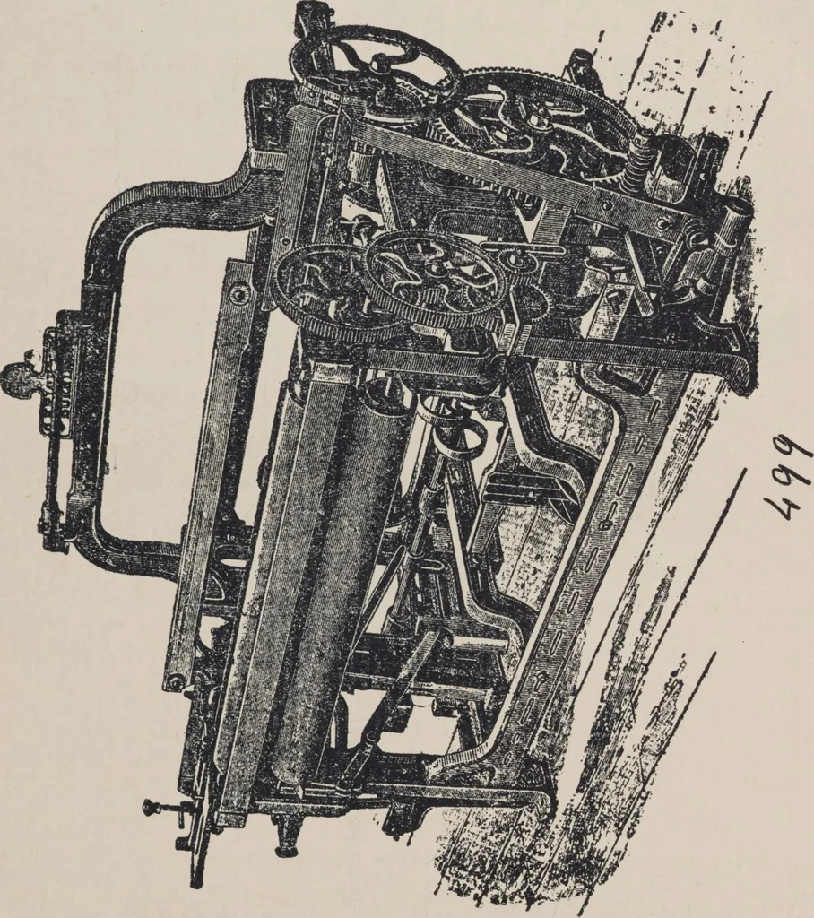 An illustration from First year weaving, 1890, leaf 121