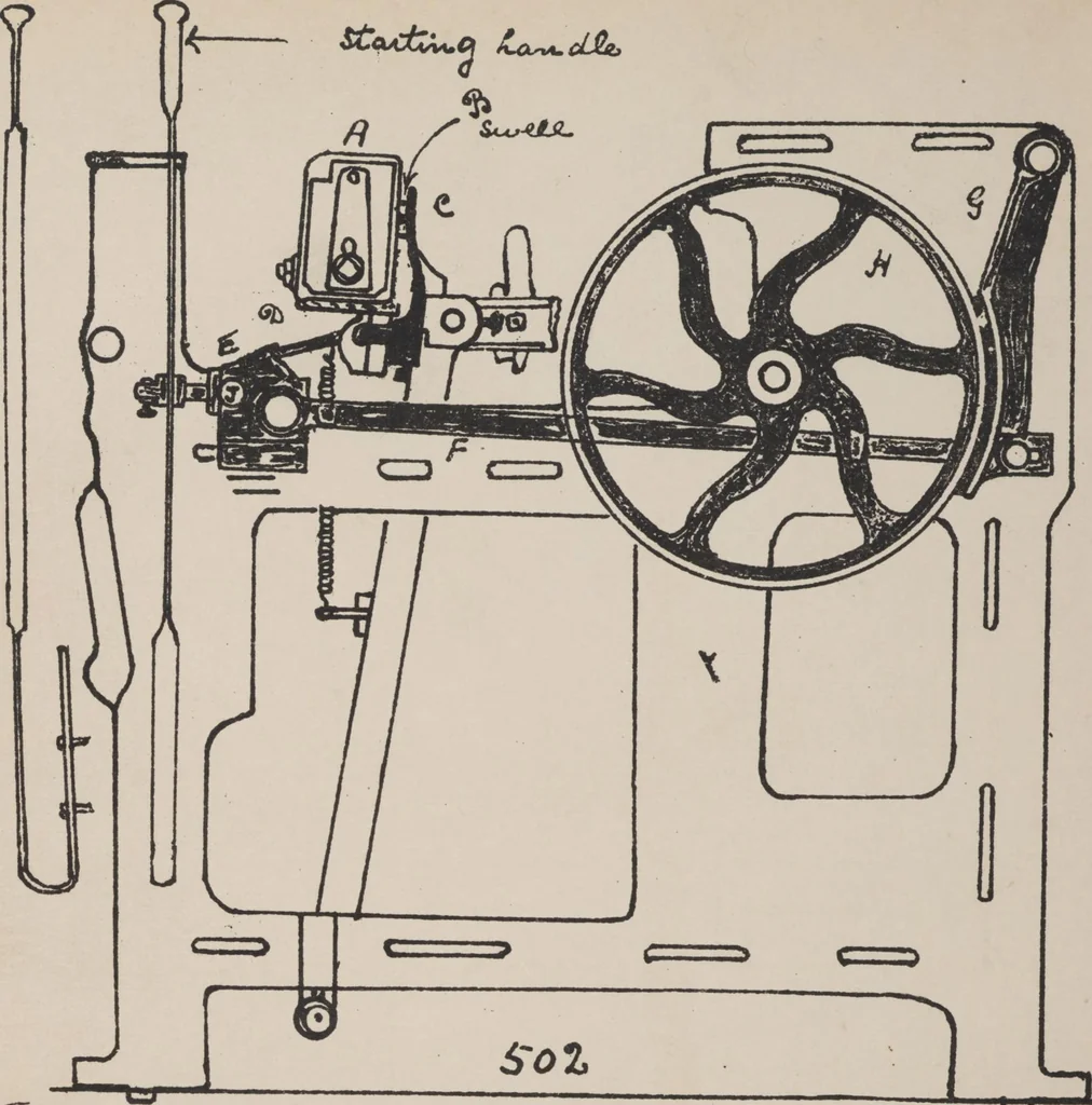 An illustration from First year weaving, 1890, leaf 124