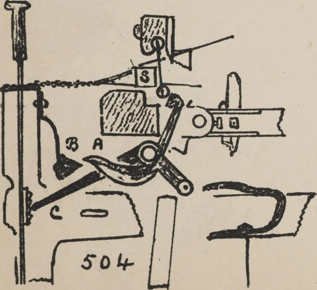 An illustration from First year weaving, 1890, leaf 125