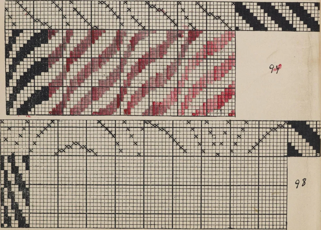 An illustration from First year weaving, 1890, leaf 21