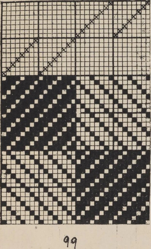 An illustration from First year weaving, 1890, leaf 24