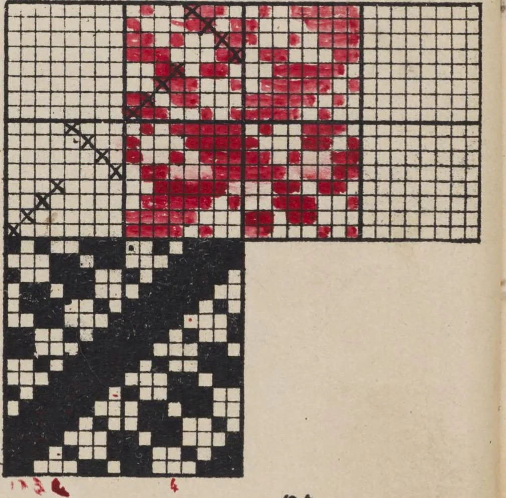 An illustration from First year weaving, 1890, leaf 29