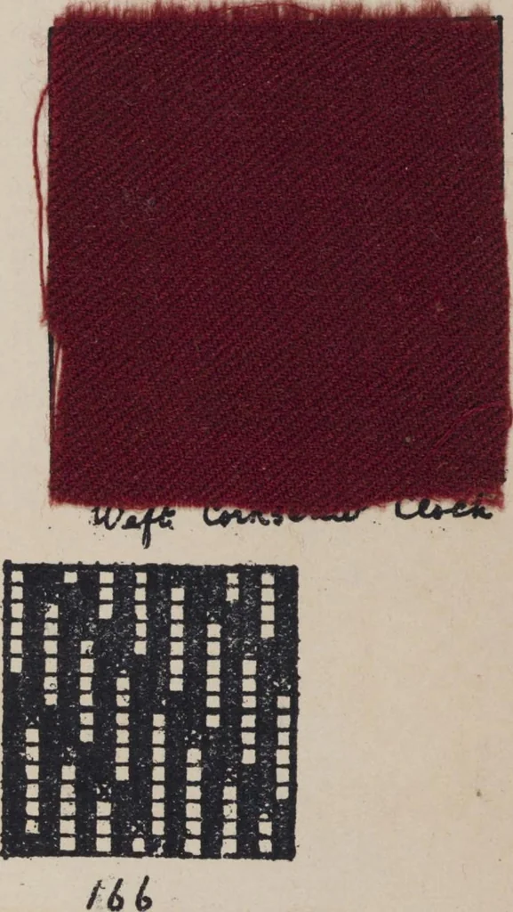 An illustration from First year weaving, 1890, leaf 32