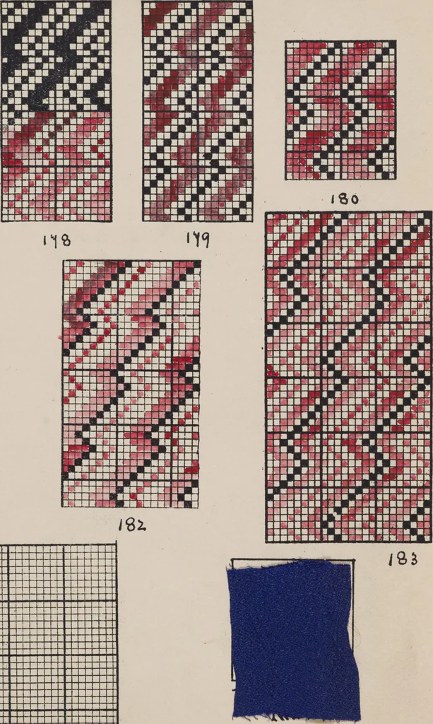 An illustration from First year weaving, 1890, leaf 35
