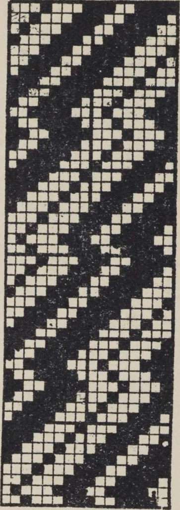 An illustration from First year weaving, 1890, leaf 36