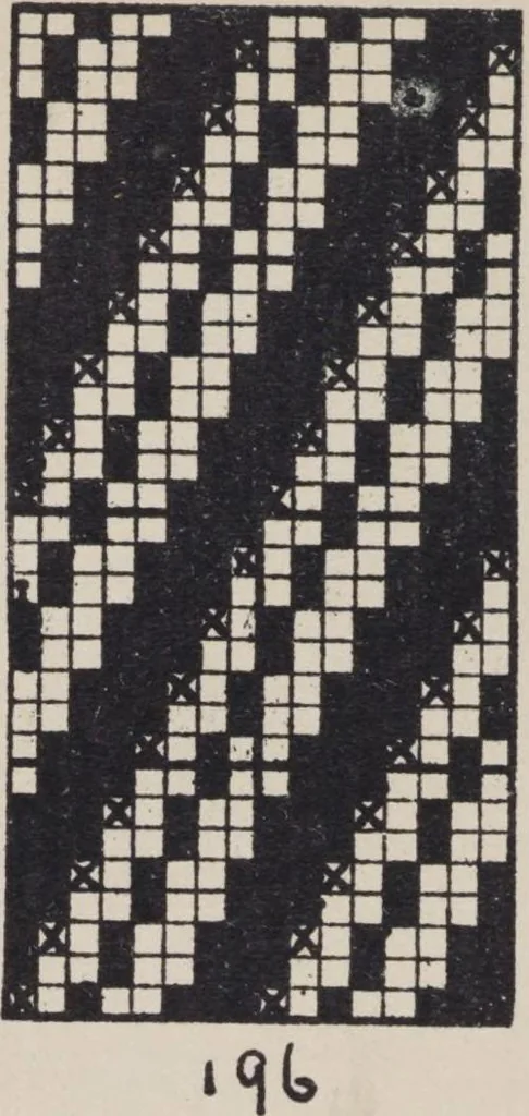 An illustration from First year weaving, 1890, leaf 40
