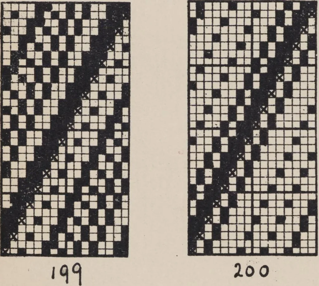 An illustration from First year weaving, 1890, leaf 40