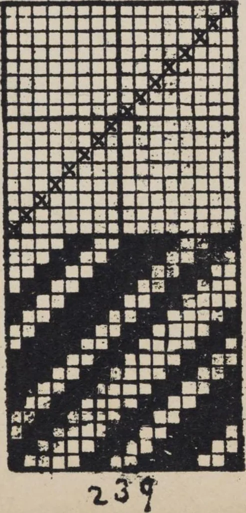An illustration from First year weaving, 1890, leaf 43