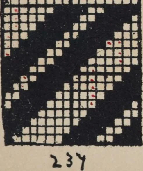 An illustration from First year weaving, 1890, leaf 43