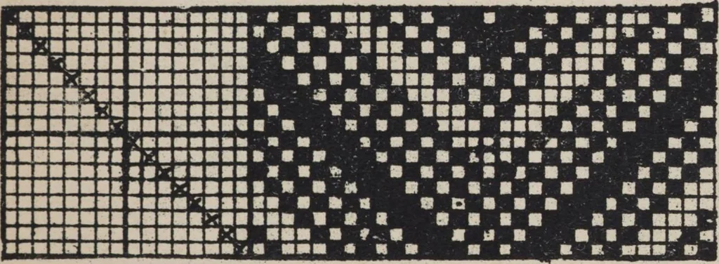 An illustration from First year weaving, 1890, leaf 47