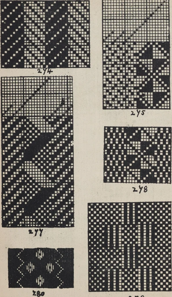 An illustration from First year weaving, 1890, leaf 49
