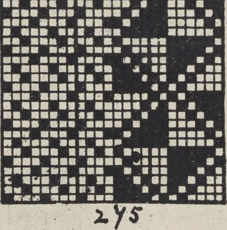 An illustration from First year weaving, 1890, leaf 49