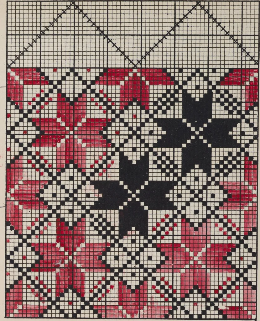 An illustration from First year weaving, 1890, leaf 56