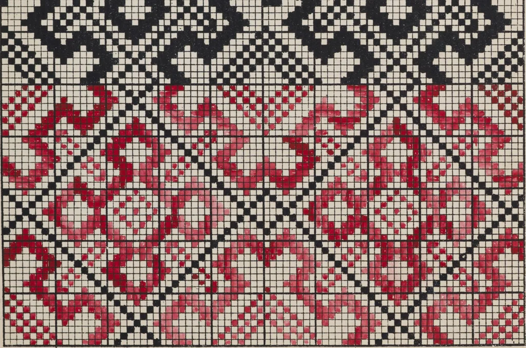 An illustration from First year weaving, 1890, leaf 57