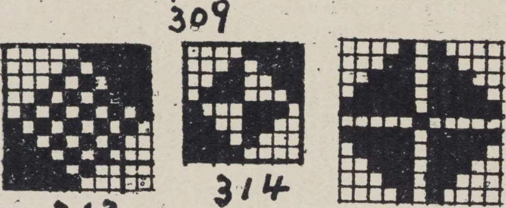 An illustration from First year weaving, 1890, leaf 59