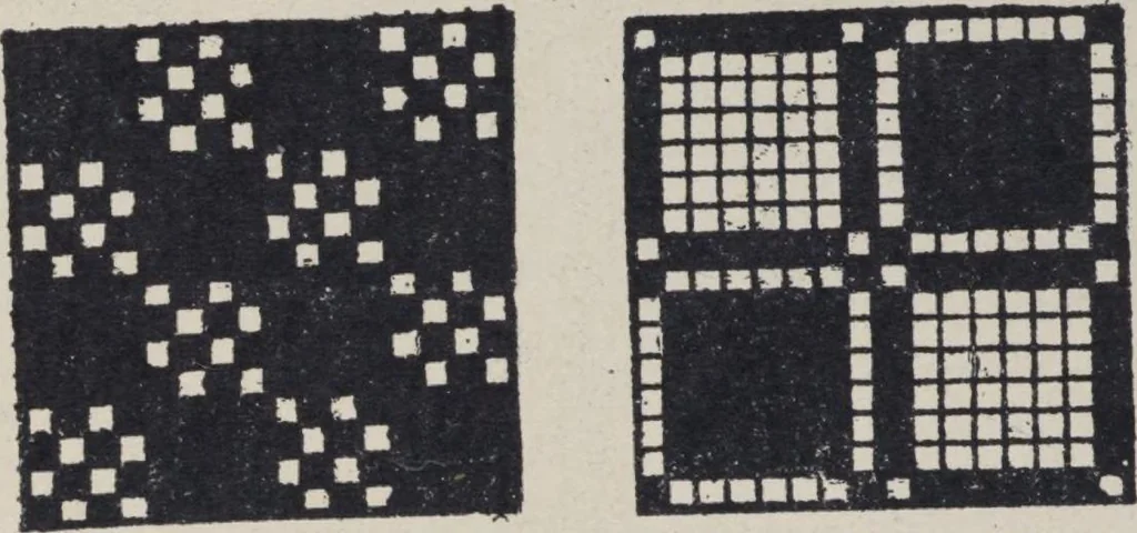 An illustration from First year weaving, 1890, leaf 60