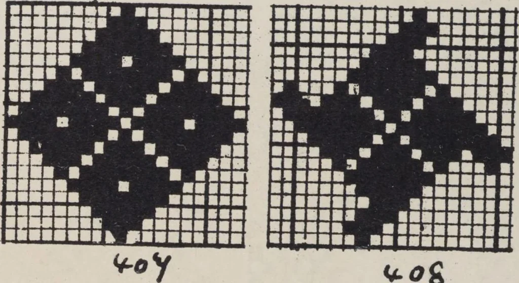 An illustration from First year weaving, 1890, leaf 72