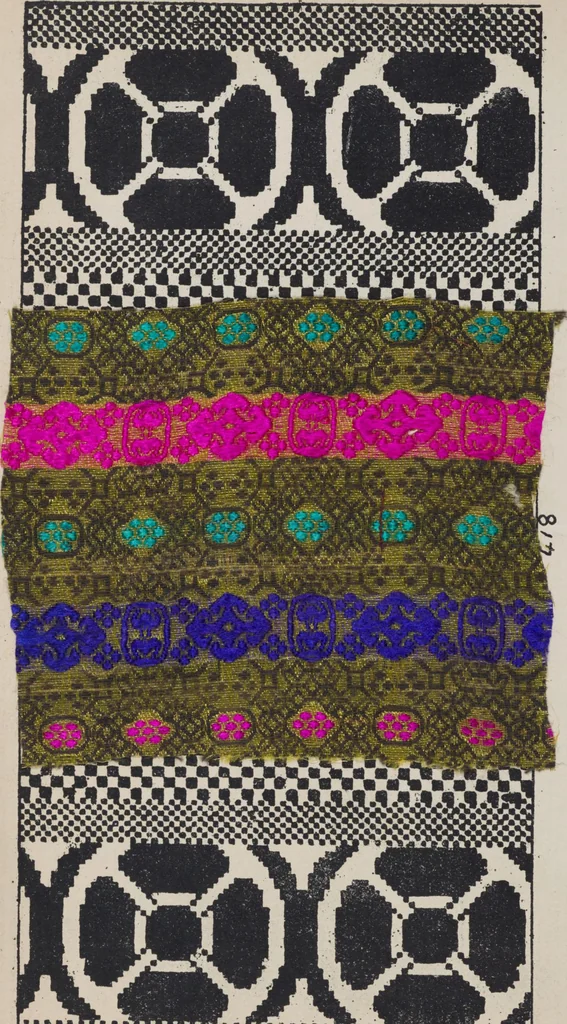 An illustration from First year weaving, 1890, leaf 74