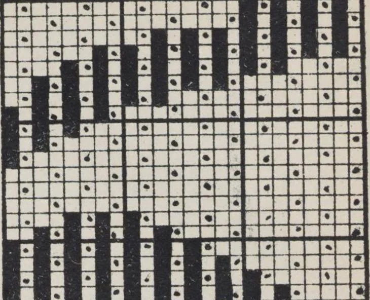 An illustration from First year weaving, 1890, leaf 75