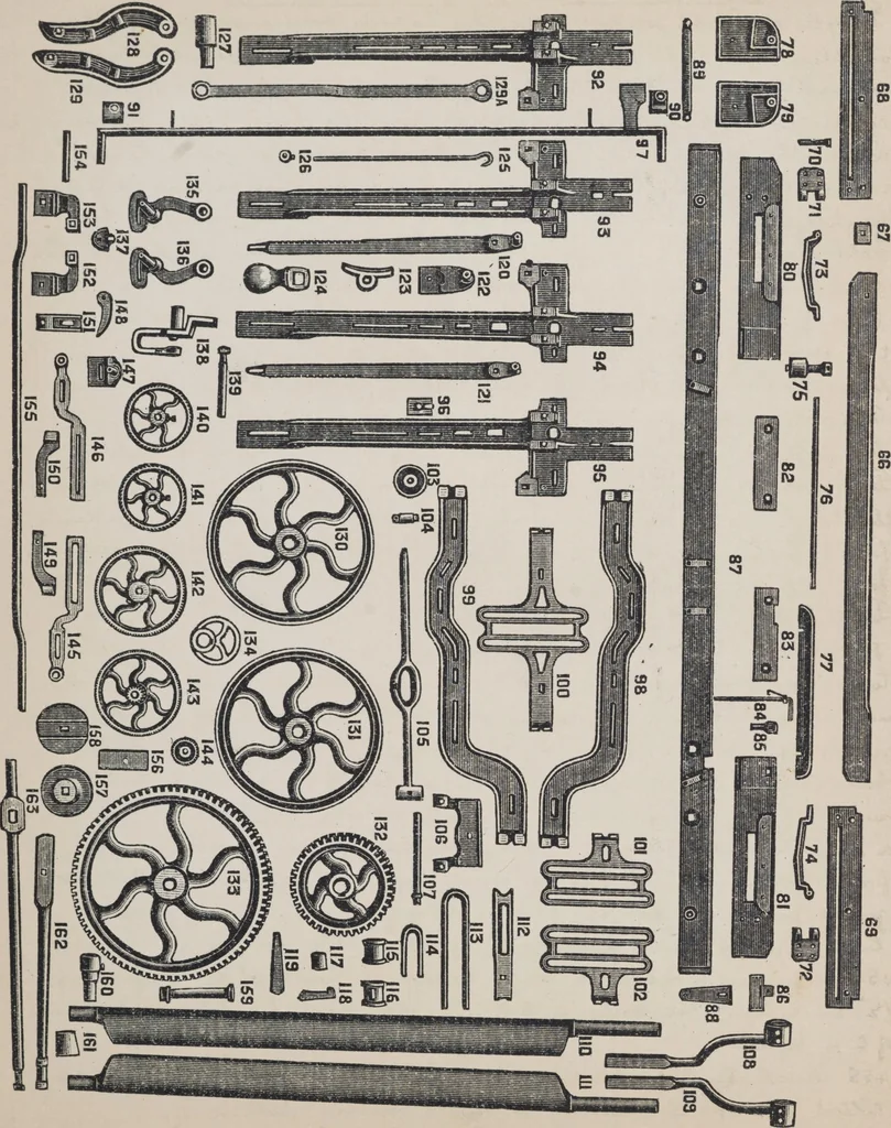An illustration from First year weaving, 1890, leaf 89