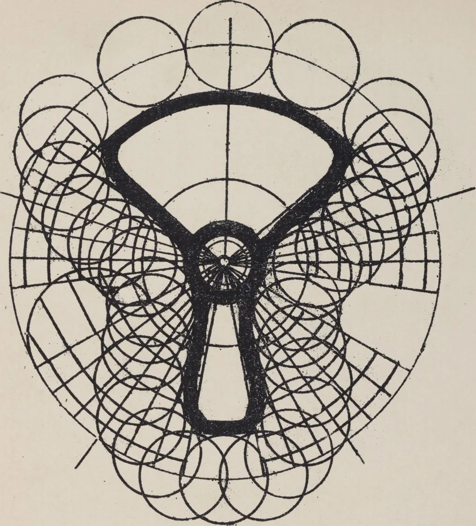 An illustration from First year weaving, 1890, leaf 98