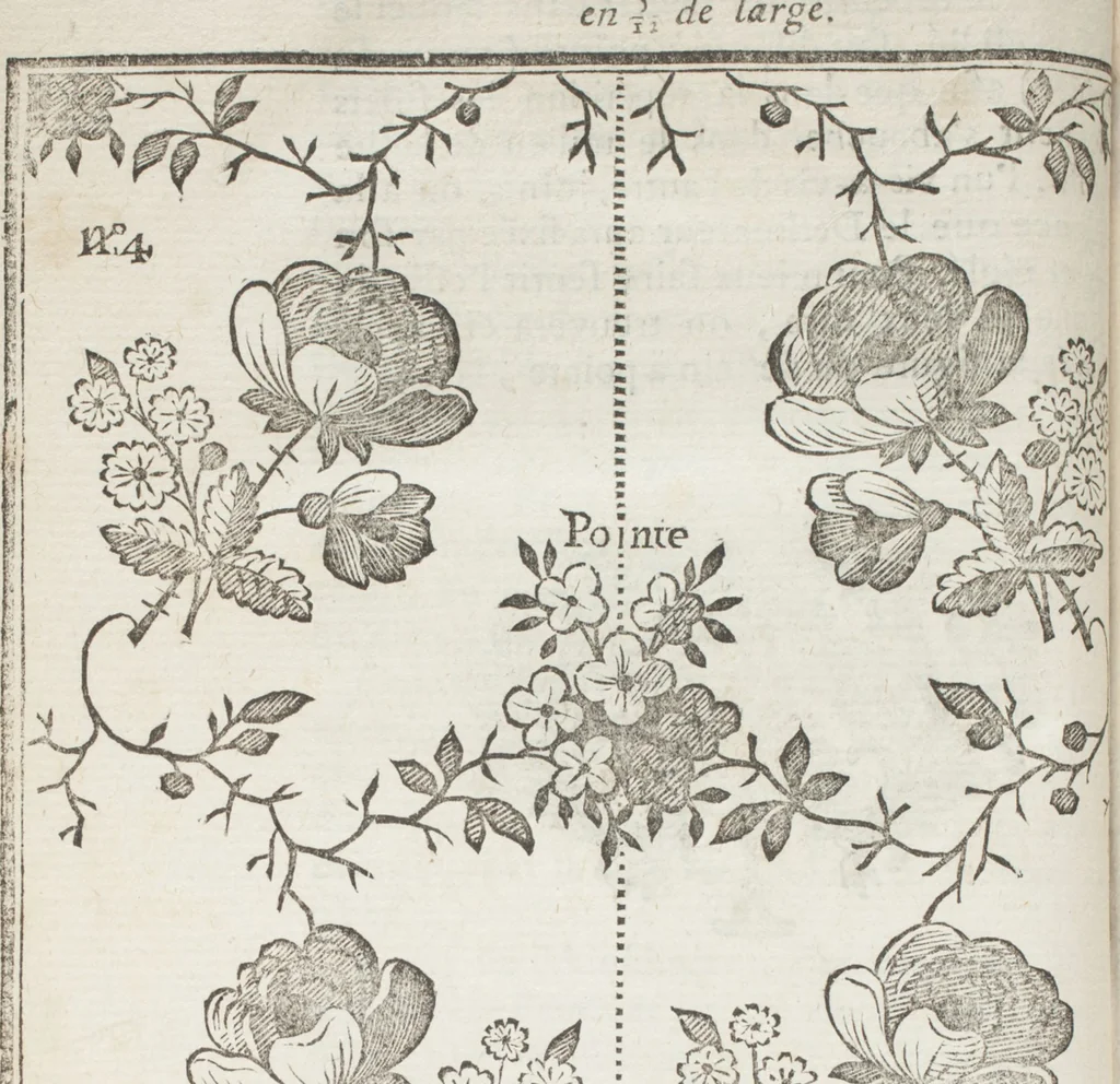 An illustration from Le dessinateur, pour les fabriques, d'étoffes, d'or, d'argent et de soie : avec la traduction de six tables raisonnées, tirées de l'Abecedario pittorico, imprimé à Naples en 1733, 1765, leaf 123