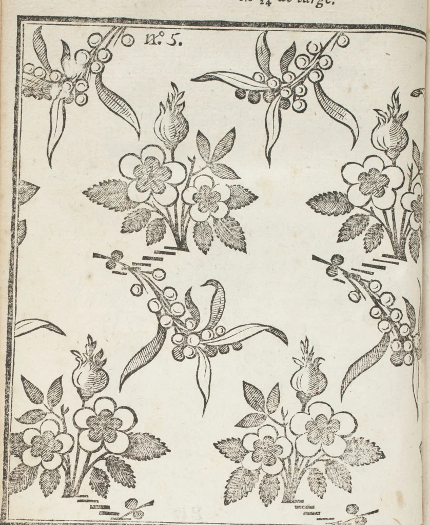 An illustration from Le dessinateur, pour les fabriques, d'étoffes, d'or, d'argent et de soie : avec la traduction de six tables raisonnées, tirées de l'Abecedario pittorico, imprimé à Naples en 1733, 1765, leaf 125
