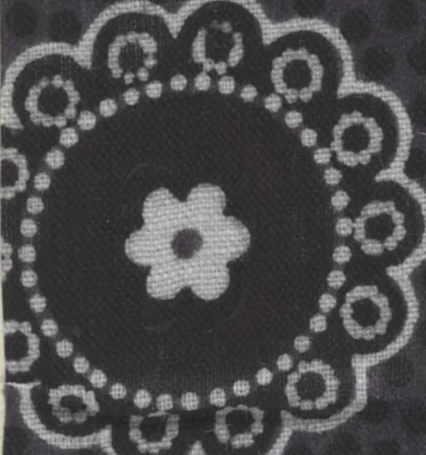 An illustration from [Fabric sample book], 1863, leaf 58