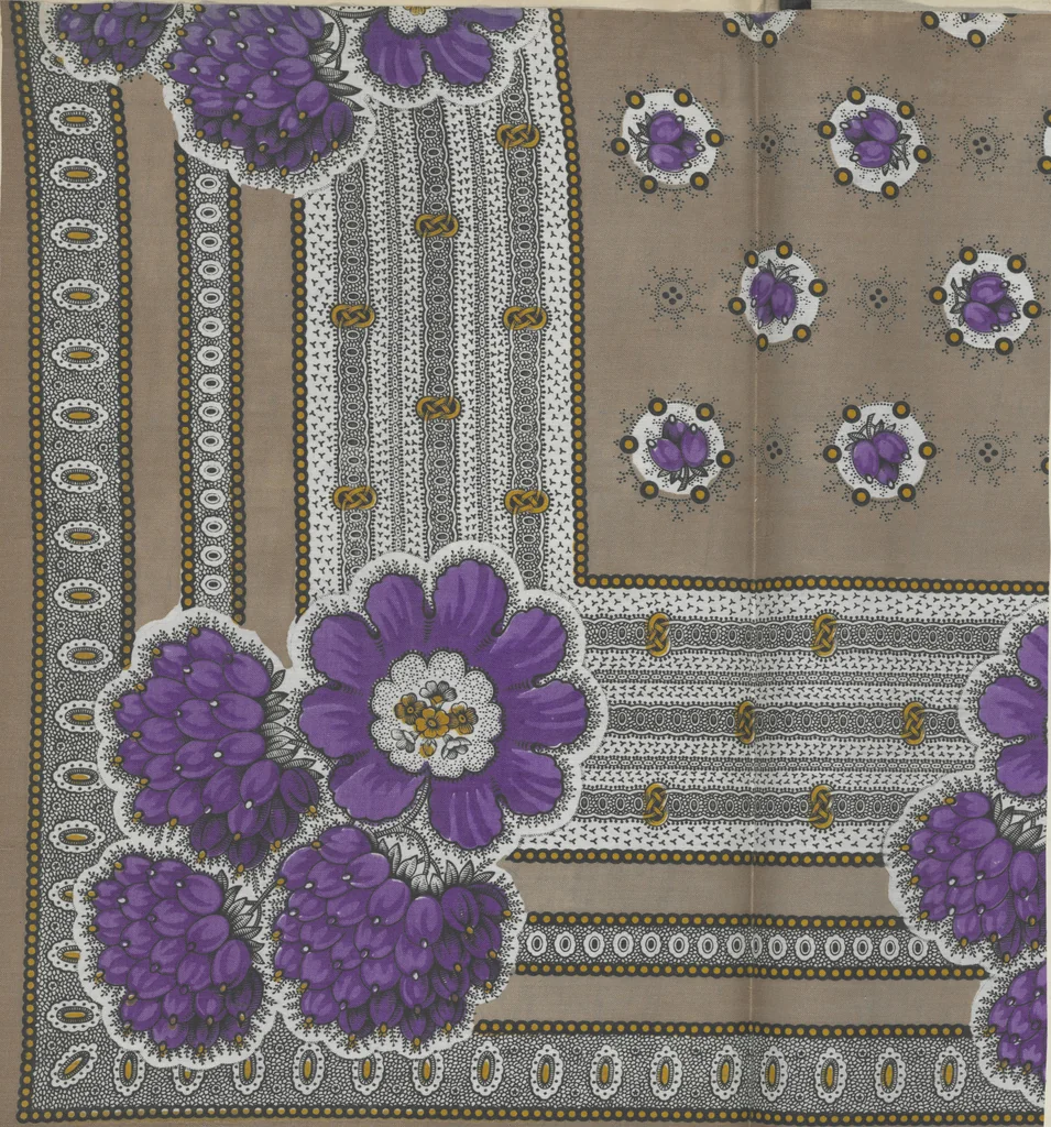 An illustration from [Fabric sample book], 1863, leaf 73