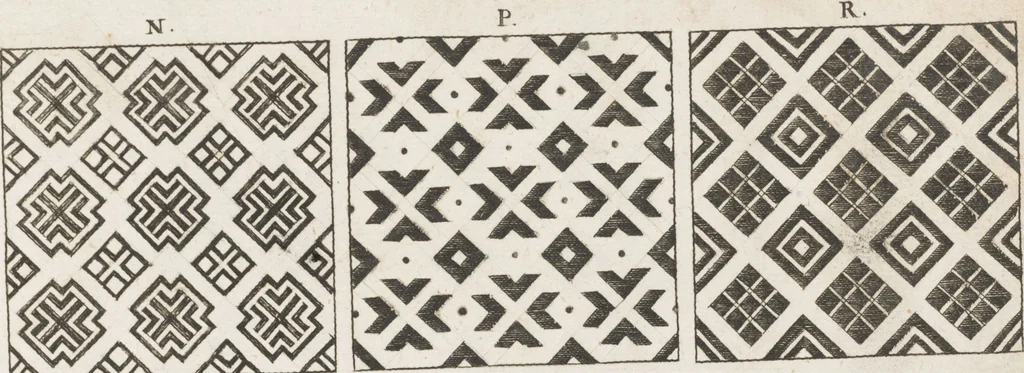 An illustration from Neu hervorkommendes Weber Kunst und Bild Buch, 1709, leaf 104