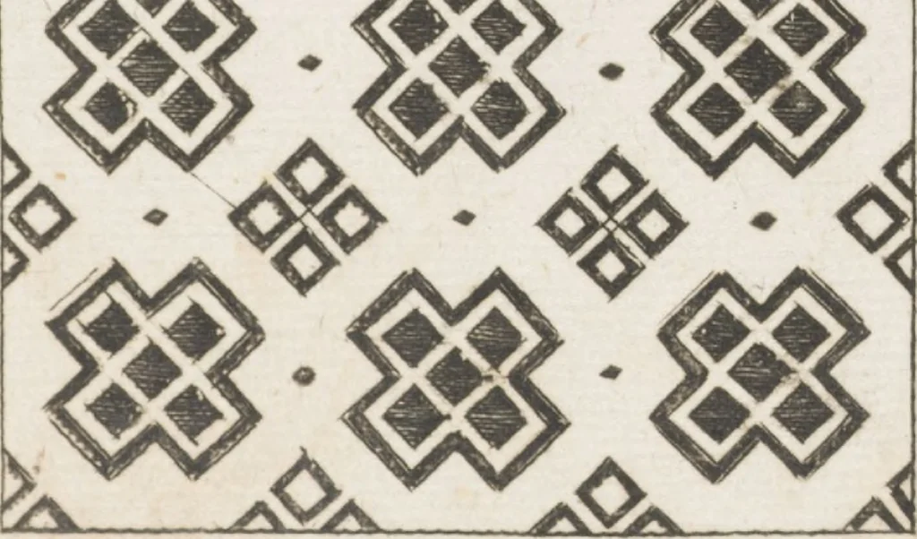 An illustration from Neu hervorkommendes Weber Kunst und Bild Buch, 1709, leaf 106