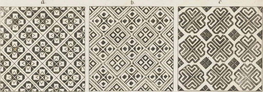 An illustration from Neu hervorkommendes Weber Kunst und Bild Buch, 1709, leaf 108