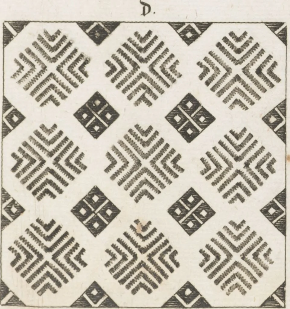 An illustration from Neu hervorkommendes Weber Kunst und Bild Buch, 1709, leaf 108