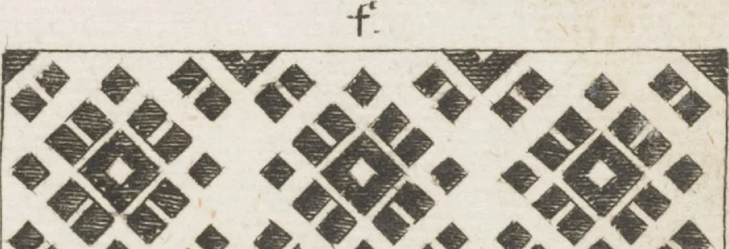 An illustration from Neu hervorkommendes Weber Kunst und Bild Buch, 1709, leaf 108