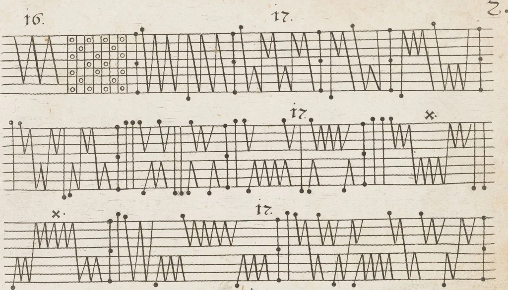 An illustration from Neu hervorkommendes Weber Kunst und Bild Buch, 1709, leaf 24