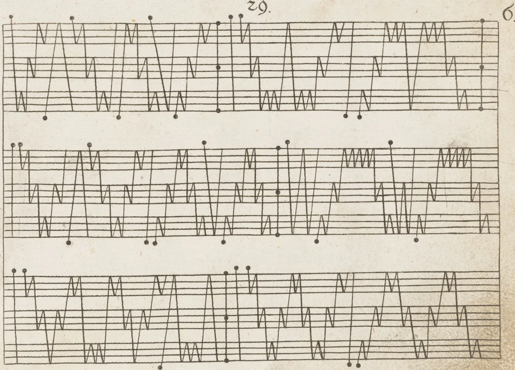 An illustration from Neu hervorkommendes Weber Kunst und Bild Buch, 1709, leaf 32