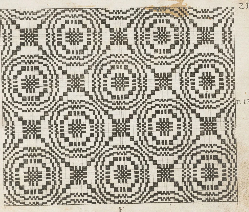 An illustration from Neu hervorkommendes Weber Kunst und Bild Buch, 1709, leaf 60