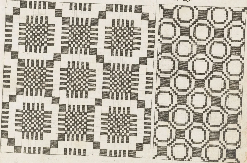 An illustration from Neu hervorkommendes Weber Kunst und Bild Buch, 1709, leaf 70
