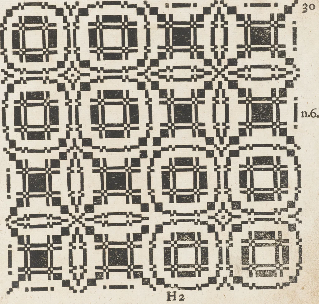 An illustration from Neu hervorkommendes Weber Kunst und Bild Buch, 1709, leaf 78